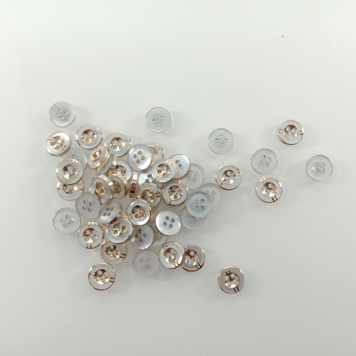 50pcs 11mm 4 Holes Resin Buttons Shirt Apparel Sewing Accessories DIY Crafts - - Asia Sell