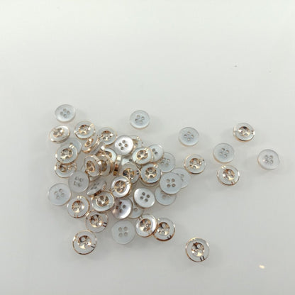 50pcs 11mm 4 Holes Resin Buttons Shirt Apparel Sewing Accessories DIY Crafts - - Asia Sell