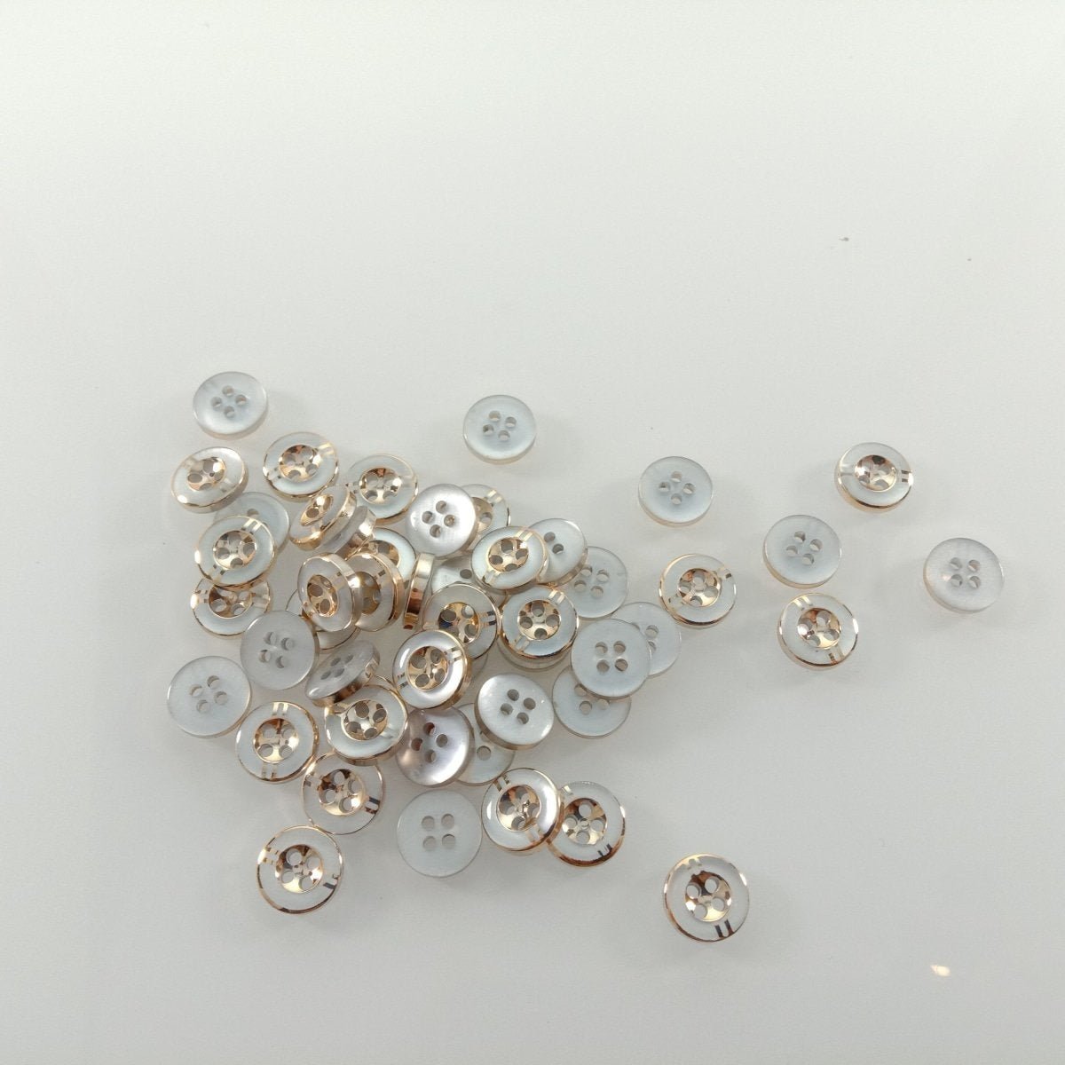 50pcs 11mm 4 Holes Resin Buttons Shirt Apparel Sewing Accessories DIY Crafts - - Asia Sell