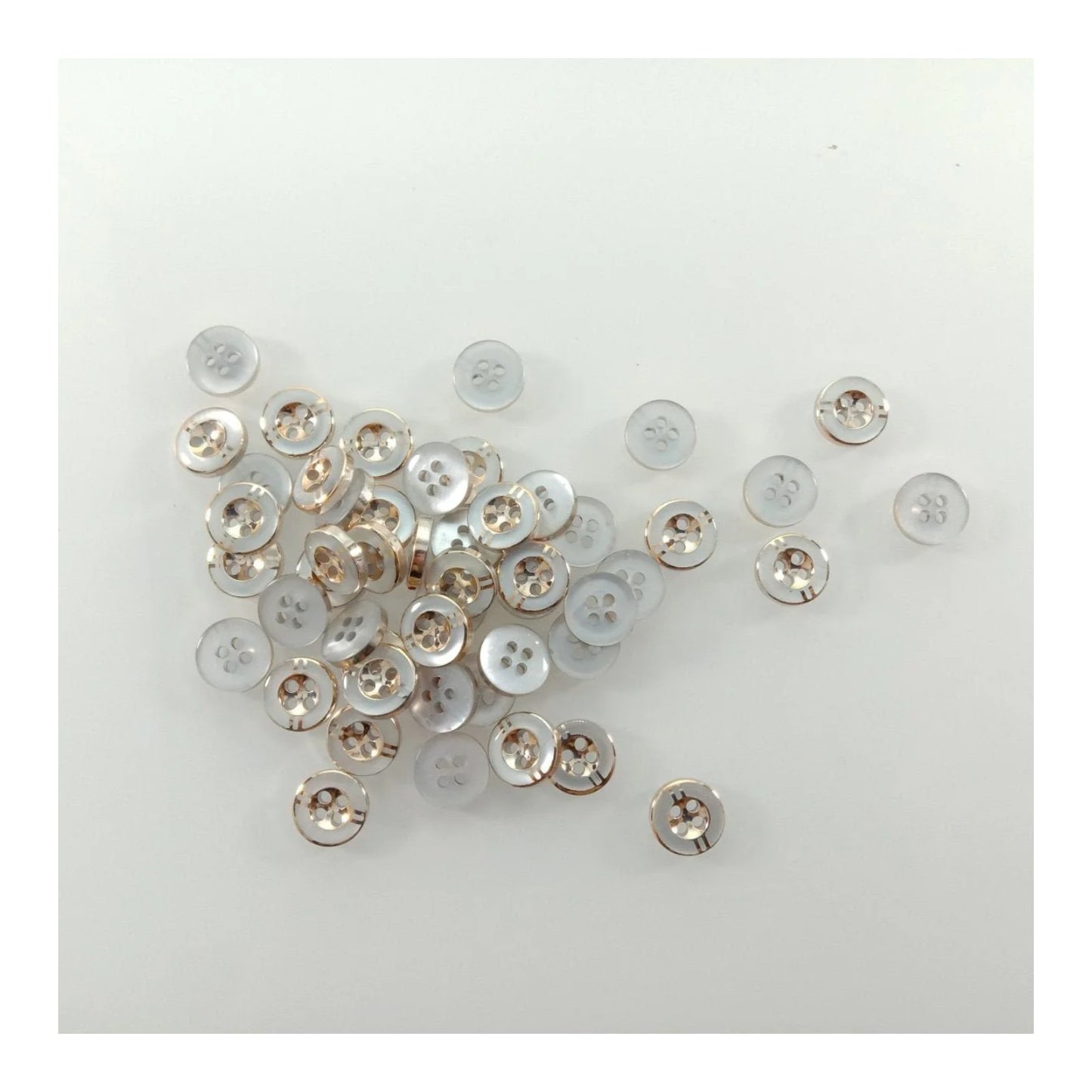 50pcs 11mm 4 Holes Resin Buttons Shirt Apparel Sewing Accessories DIY Crafts - - Asia Sell