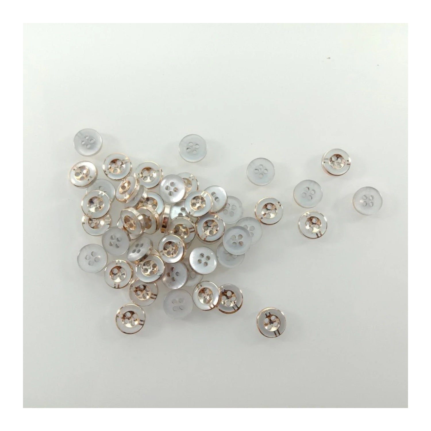 50pcs 11mm 4 Holes Resin Buttons Shirt Apparel Sewing Accessories DIY Crafts - - Asia Sell