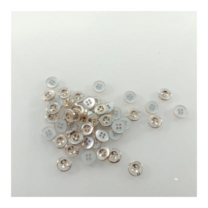 50pcs 11mm 4 Holes Resin Buttons Shirt Apparel Sewing Accessories DIY Crafts - - Asia Sell