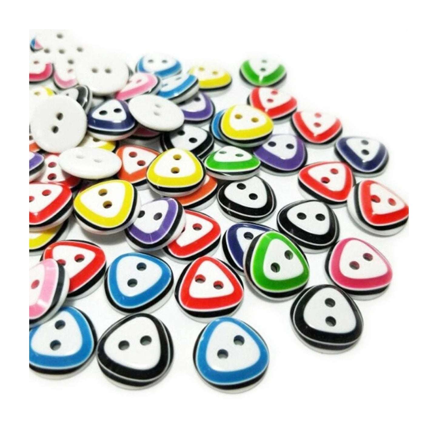 50pcs 12mm 2 Hole Buttons Mixed Colour Children's Clothing Sewing - - Asia Sell