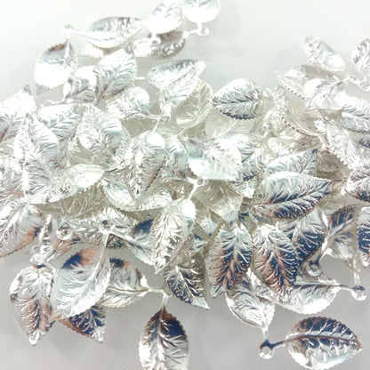 50pcs 13x32mm Vintage Double Leaf Pendant Charms for Necklace Bracelet Broch Jewellery Making DIY Gold - Silver - Asia Sell