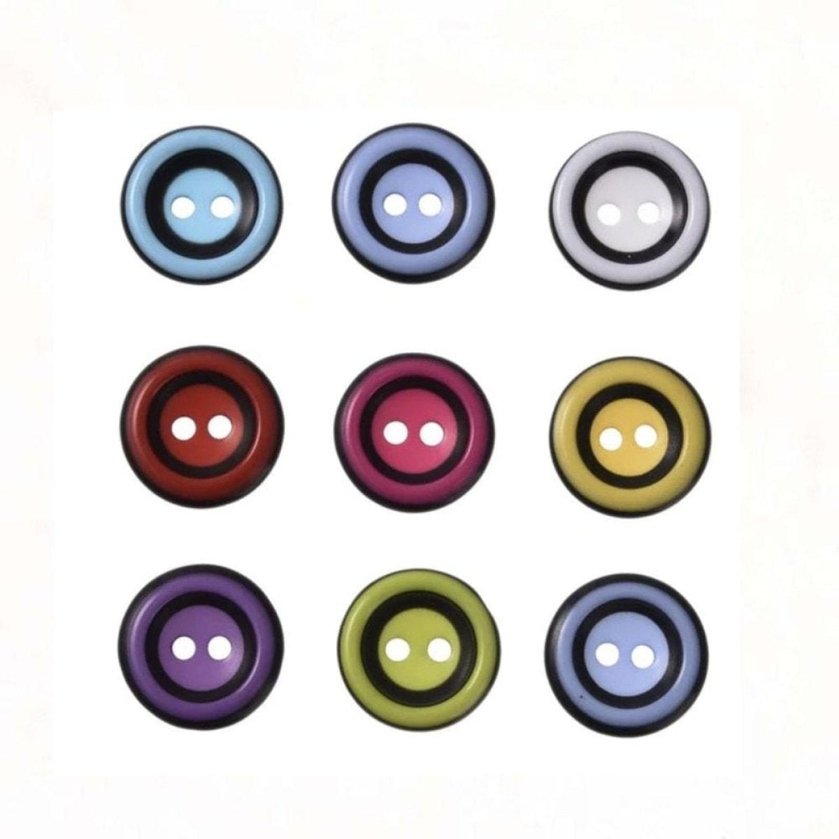 50pcs 15mm Round Resin Buttons Sewing Colourful Button DIY Decorative - - Asia Sell