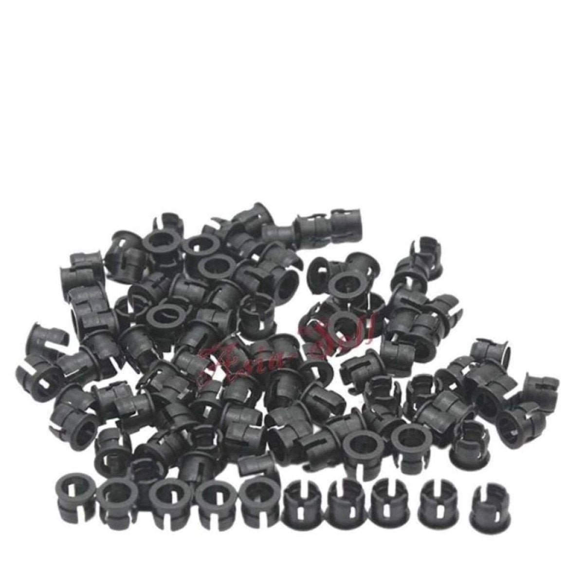 50pcs 5mm Black Plastic LED Holder Bezel Surround Cup Case Mounting - - Asia Sell