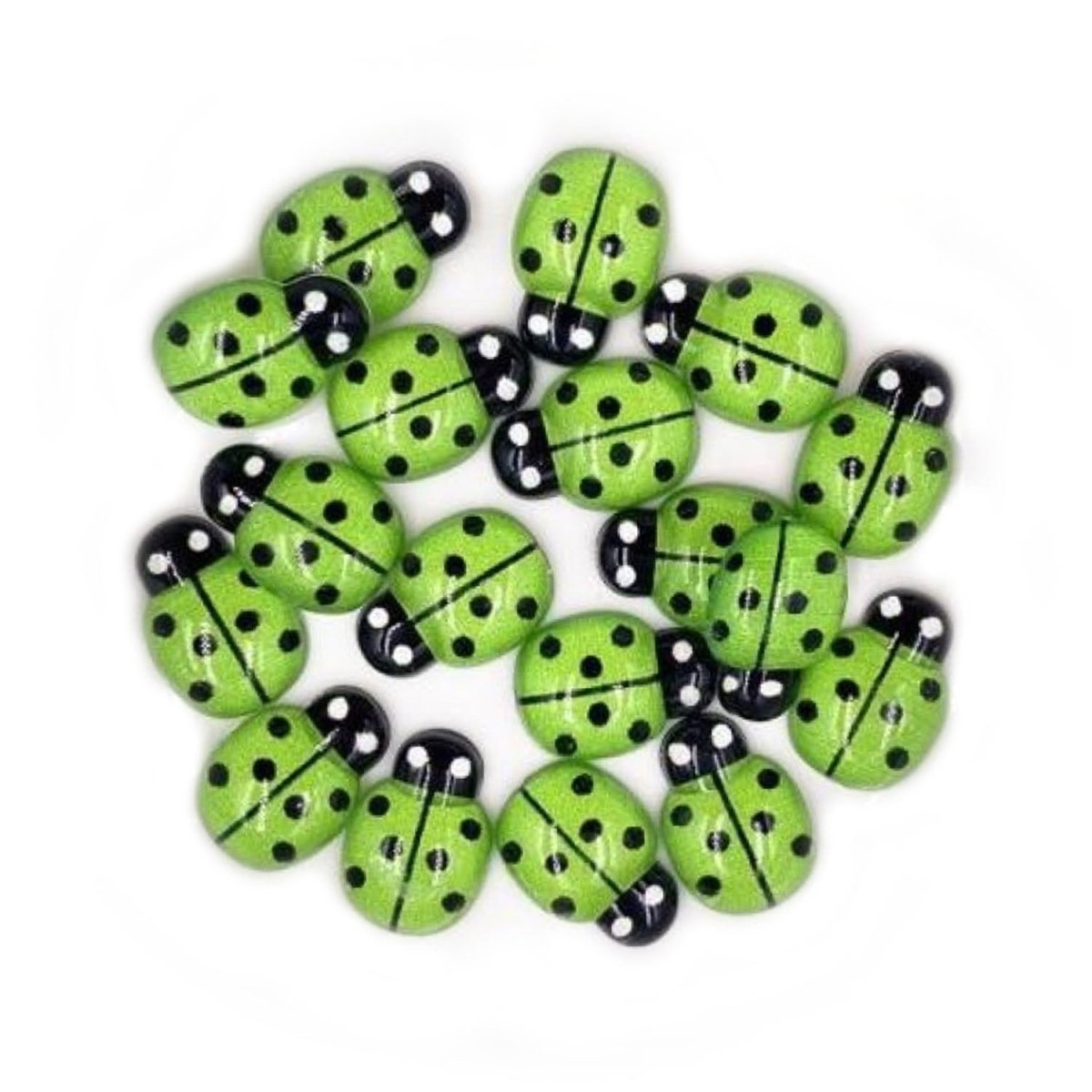 50pcs Bee Resin Flat Back Mini DIY Scrapbooking Crafts Home Decorations Resin Shape - Green - Asia Sell