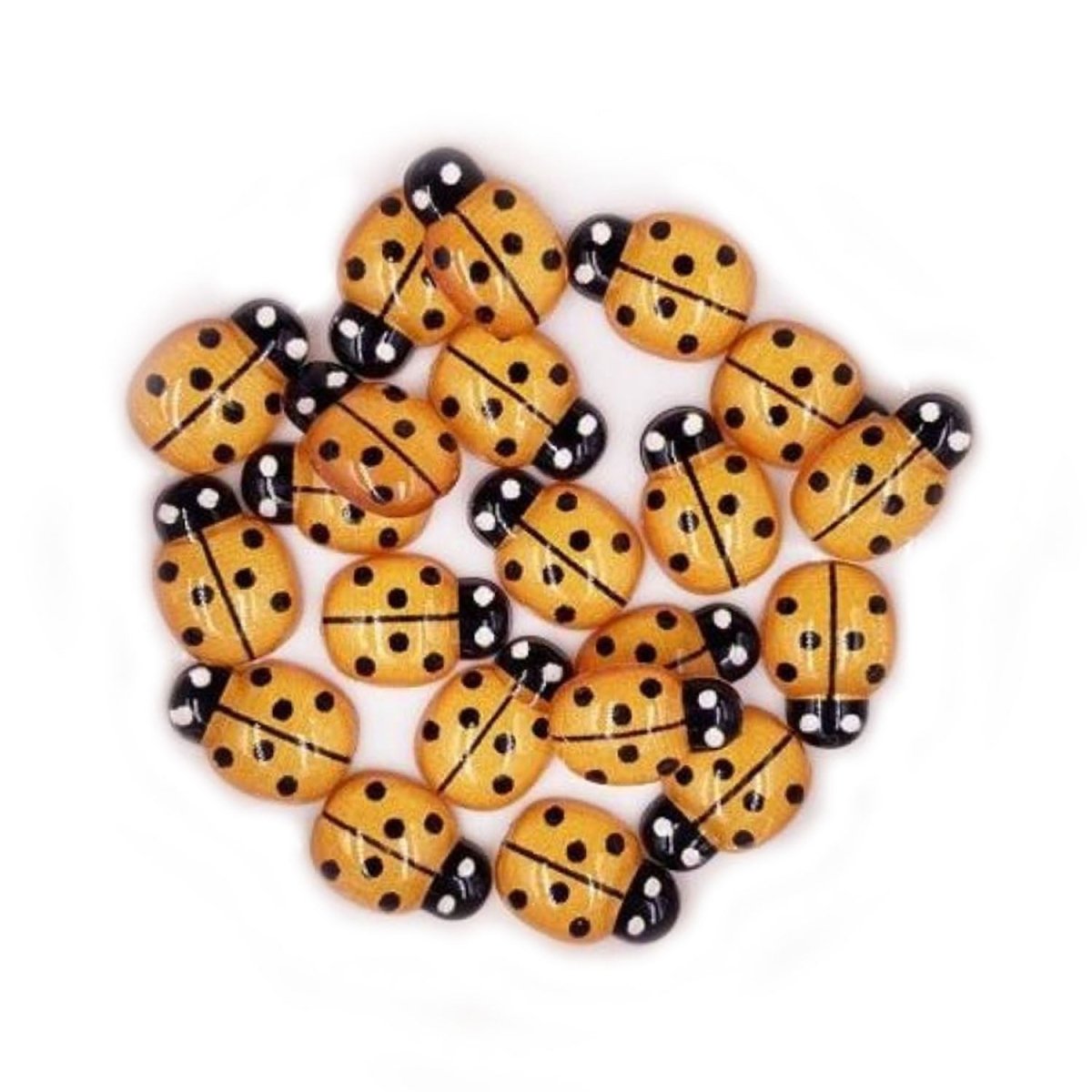 50pcs Bee Resin Flat Back Mini DIY Scrapbooking Crafts Home Decorations Resin Shape - Orange - Asia Sell