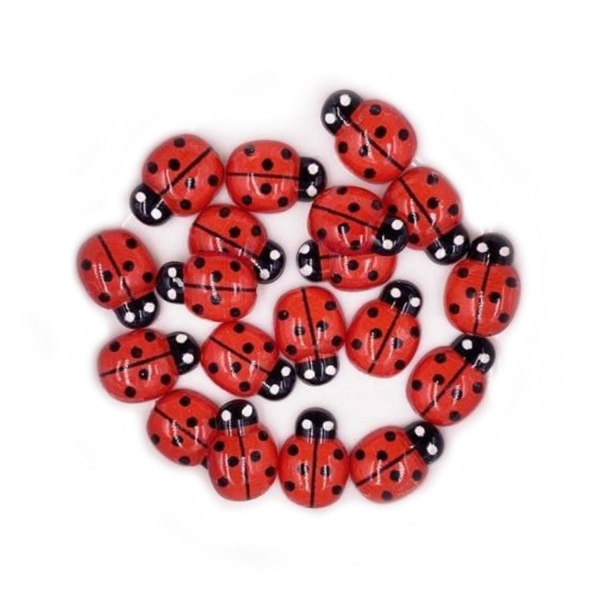 50pcs Bee Resin Flat Back Mini DIY Scrapbooking Crafts Home Decorations Resin Shape - Red - Asia Sell