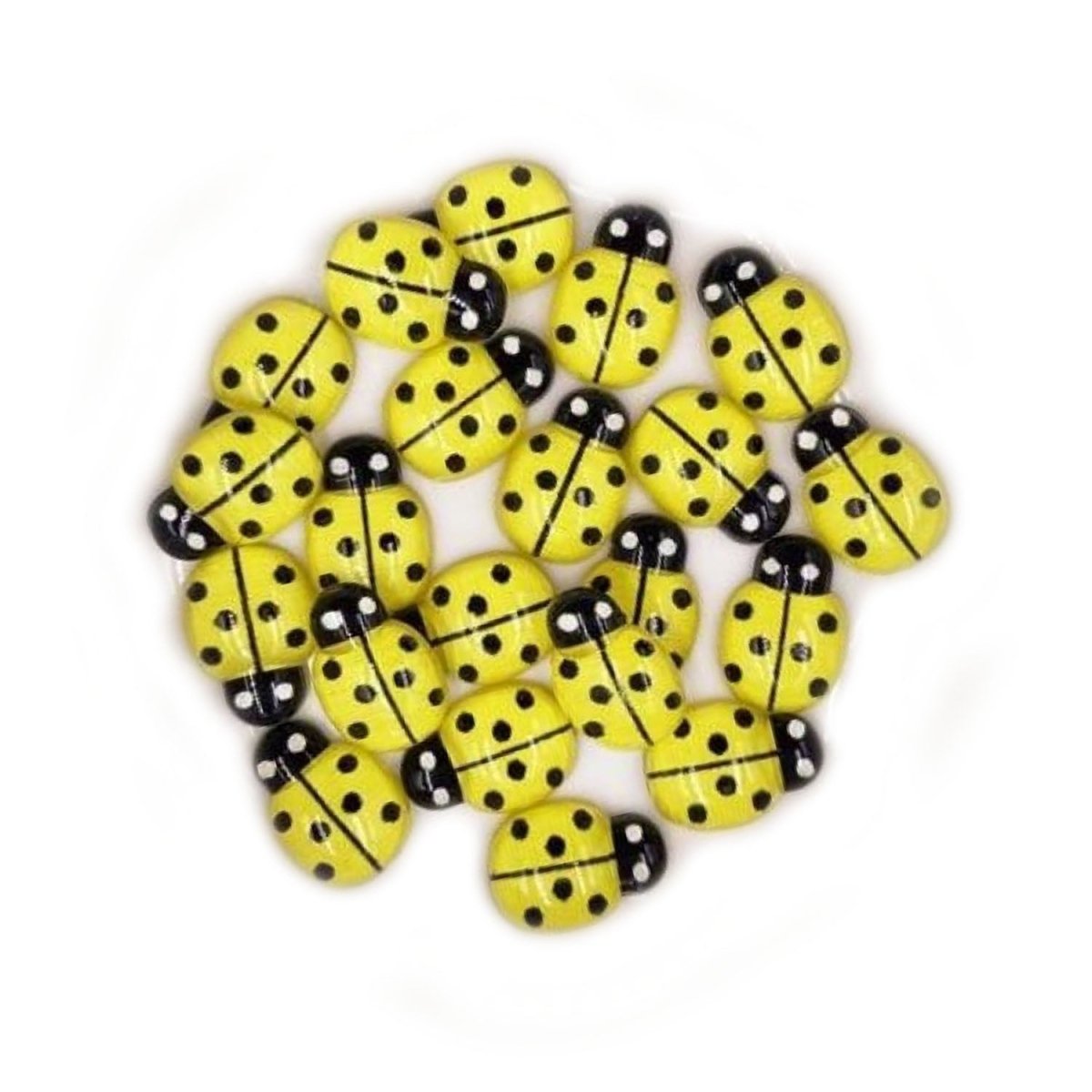 50pcs Bee Resin Flat Back Mini DIY Scrapbooking Crafts Home Decorations Resin Shape - Yellow - Asia Sell