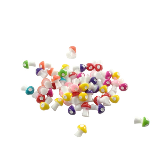 50pcs Mini Mushrooms Dollhouse Garden Home Decoration Figurines Toy Miniature PVC Ornaments Craft - Asia Sell