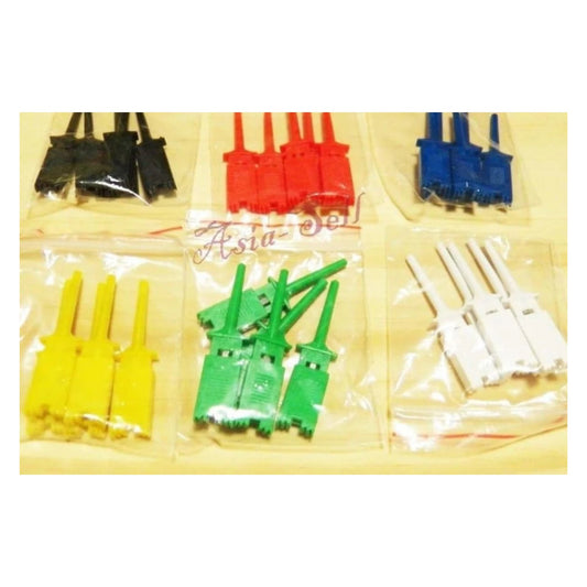 50pcs Mini Probe SMD IC Test Hook Clip Jumper Logic Analyser Testing Grabber Cable Testing - - Asia Sell