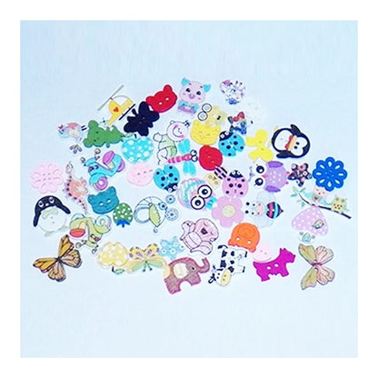 50pcs Mixed Wooden Clothing Buttons Craft DIY 2 Hole Wood Button - - Asia Sell