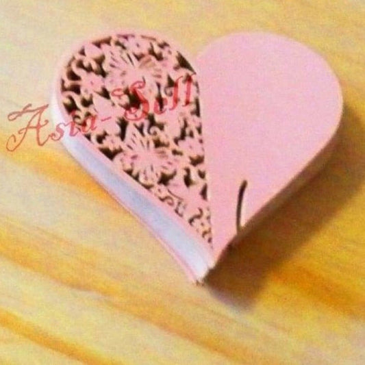 50pcs PINK Glossy Love Hearts Wine Glass Card 80mm Laser Cut Wedding Table Name Place Holder - - Asia Sell