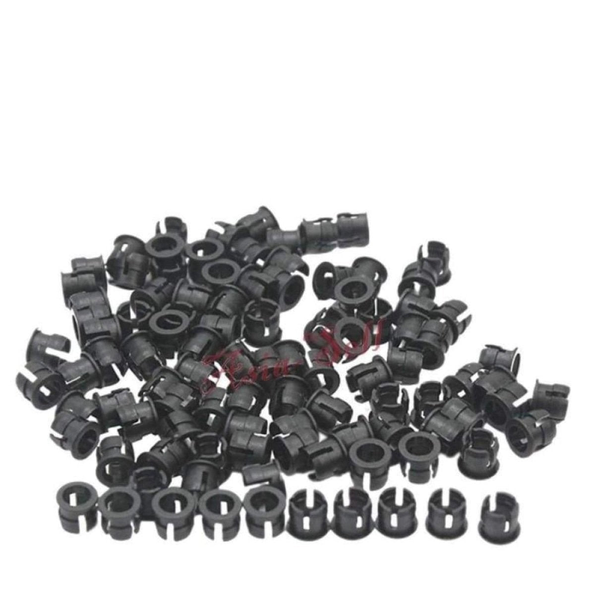 50pcs 3mm Black Plastic LED Holder Bezel Surround Cup Case Mounting