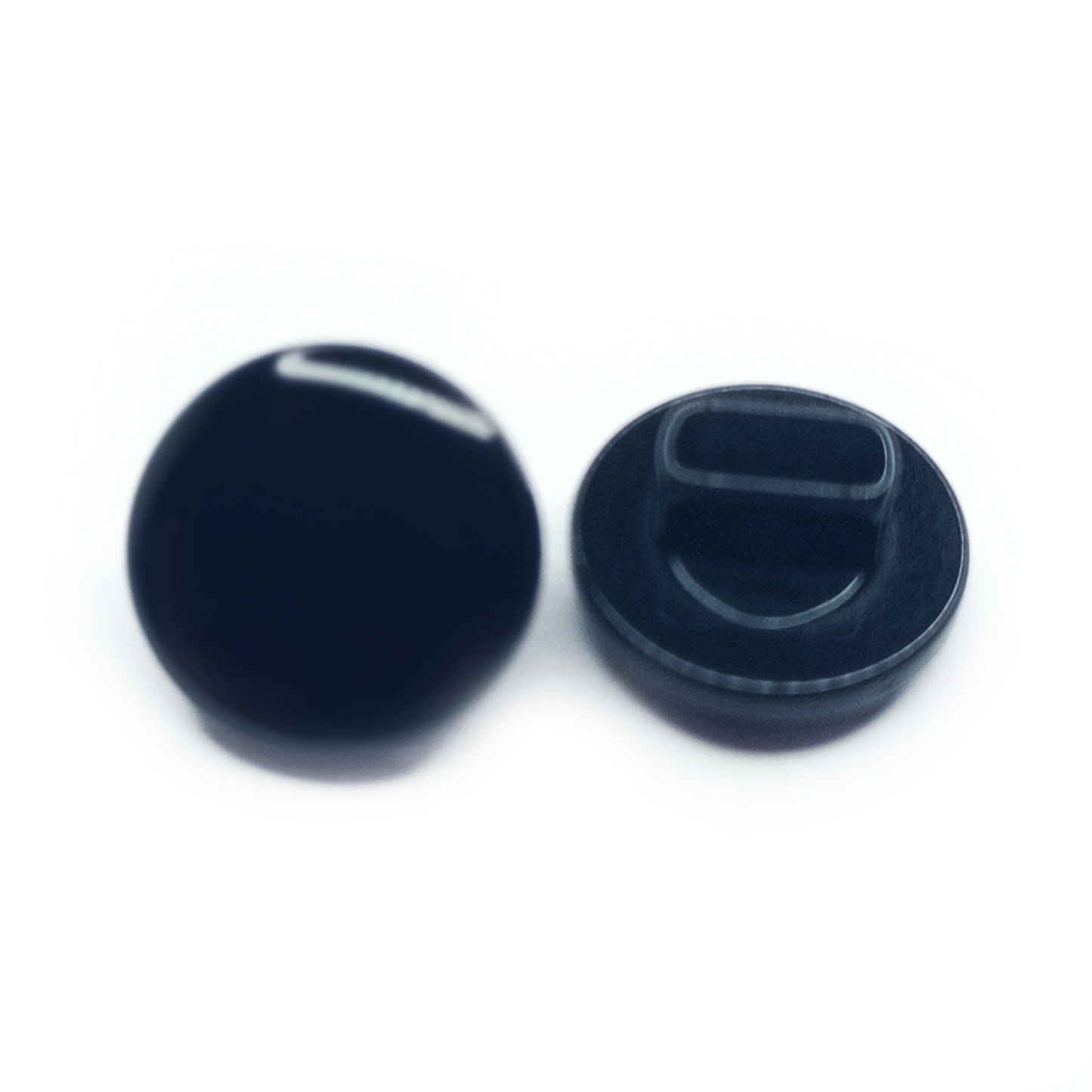 50pcs Acrylic Sewing Buttons Scrapbooking Round Shank 11mm Black