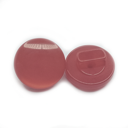 50pcs Acrylic Sewing Buttons Scrapbooking Round Shank 11mm Dark Red