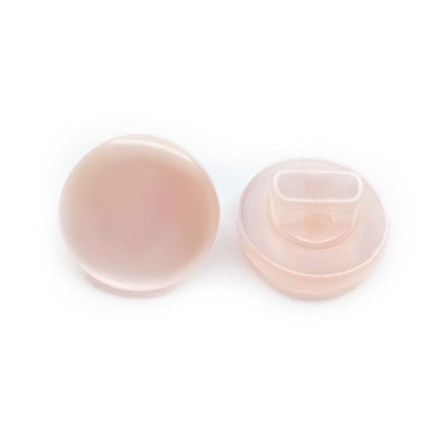 50pcs Acrylic Sewing Buttons Scrapbooking Round Shank 11mm Light Pink