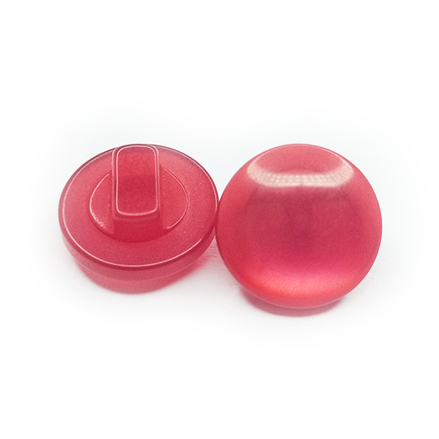 50pcs Acrylic Sewing Buttons Scrapbooking Round Shank 11mm Red