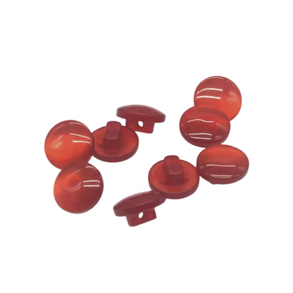 50pcs Dark Red Acrylic Sewing Buttons Scrapbooking Round Candy Shank 11mm 15 Colours | Asia Sell