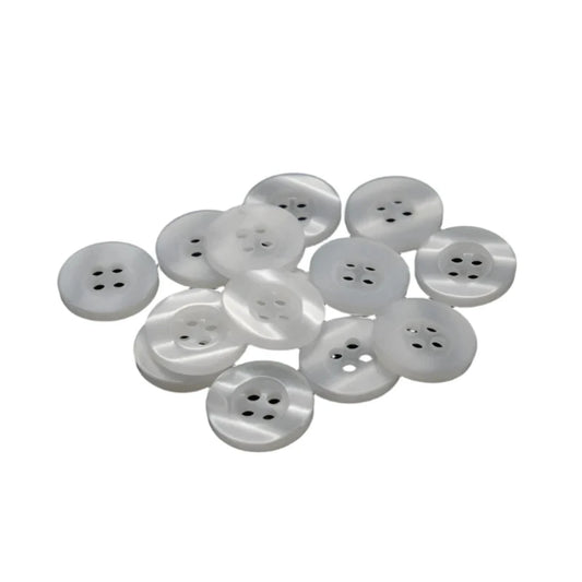 50x 15mm Resin Sewing Button Scrapbooking Round Pearl Colour Flatback 4-Holes for clothing - Main image | Asia Sell