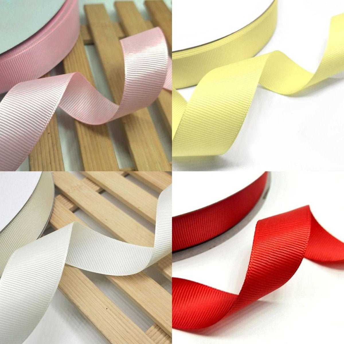 5m 40mm Ribbon White Yellow Pink Red Weddings Decorative Hair - Off White 40mm - Asia Sell