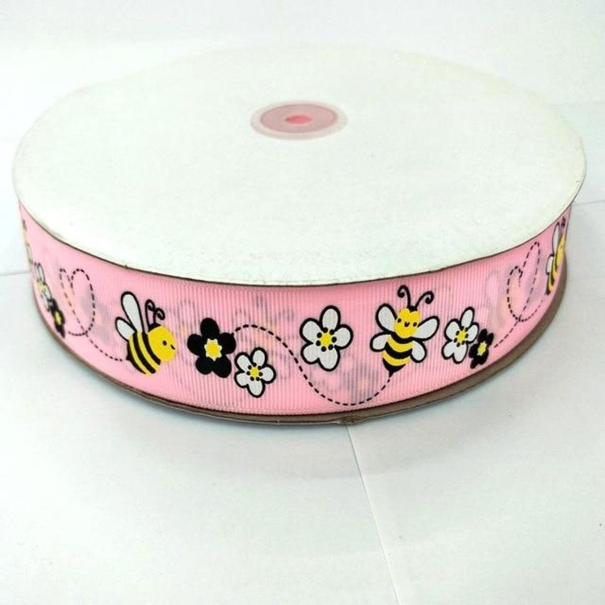 5m Bee Ribbons 25mm Gift Wrapping Childrens Hair Accessories - Pink 5m - Asia Sell