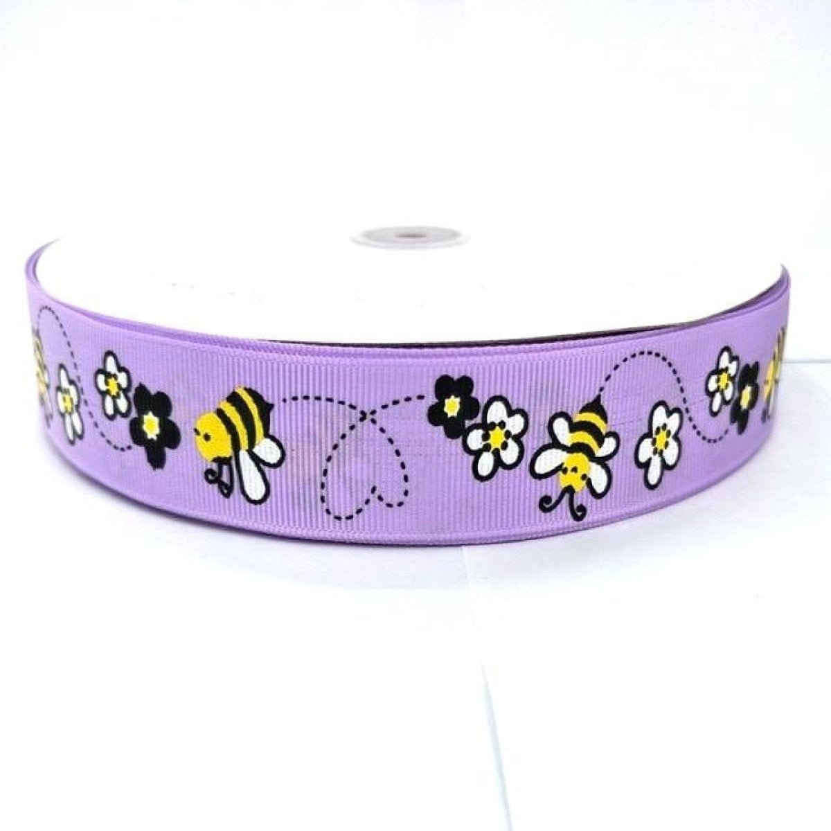 5m Bee Ribbons 25mm Gift Wrapping Childrens Hair Accessories - Purple 5m - Asia Sell