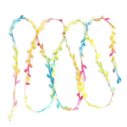 5m/10m Artificial Vine Leaves Wedding Wreath Decorations Rope DIY Craft - 10M Mixed - Asia Sell