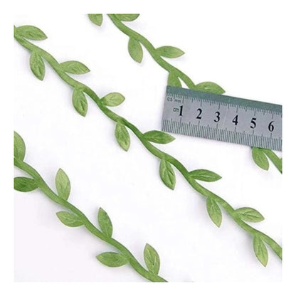 5m/10m Artificial Vine Leaves Wedding Wreath Decorations Rope DIY Craft - 10M Pink - Asia Sell