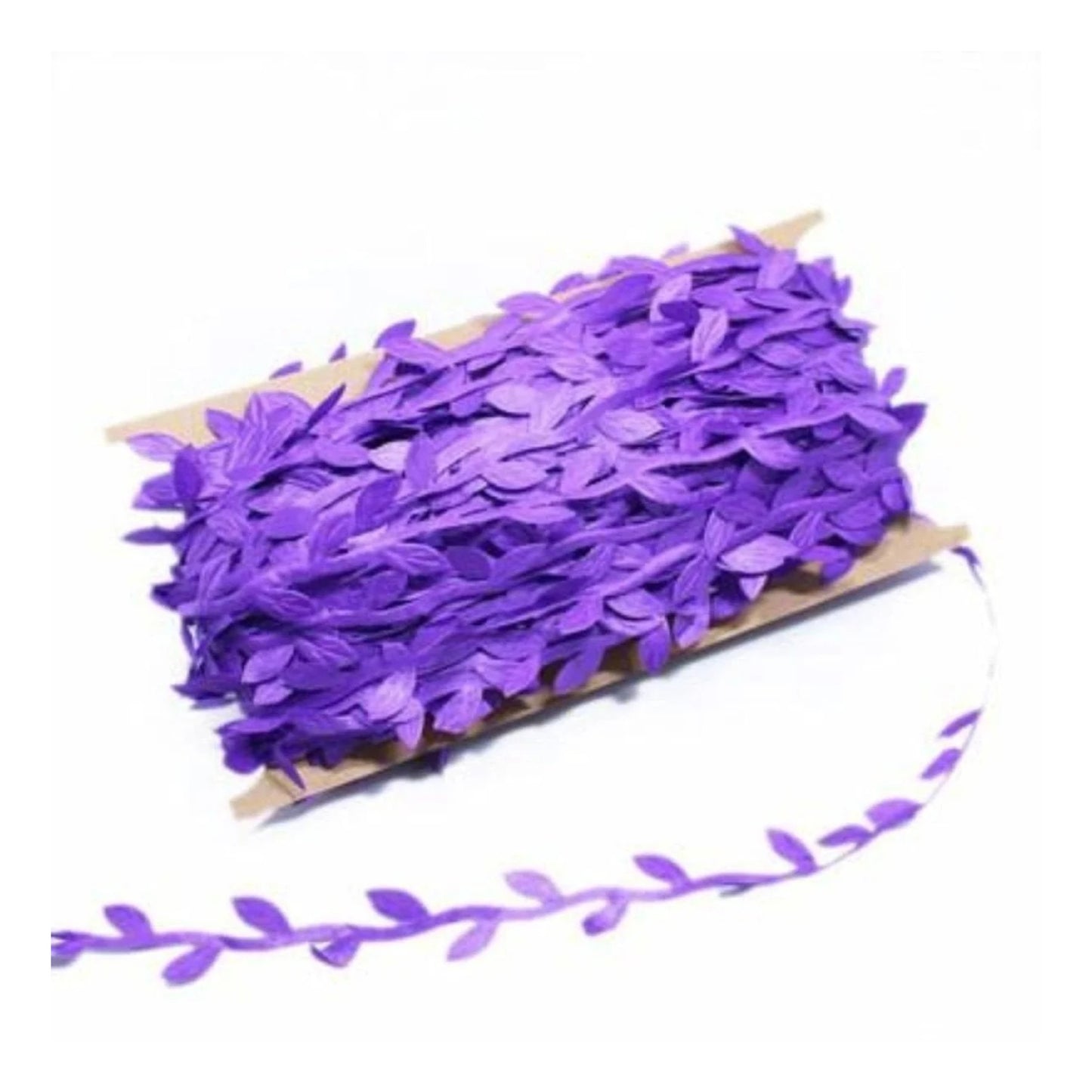5m/10m Artificial Vine Leaves Wedding Wreath Decorations Rope DIY Craft - 10M Purple - Asia Sell