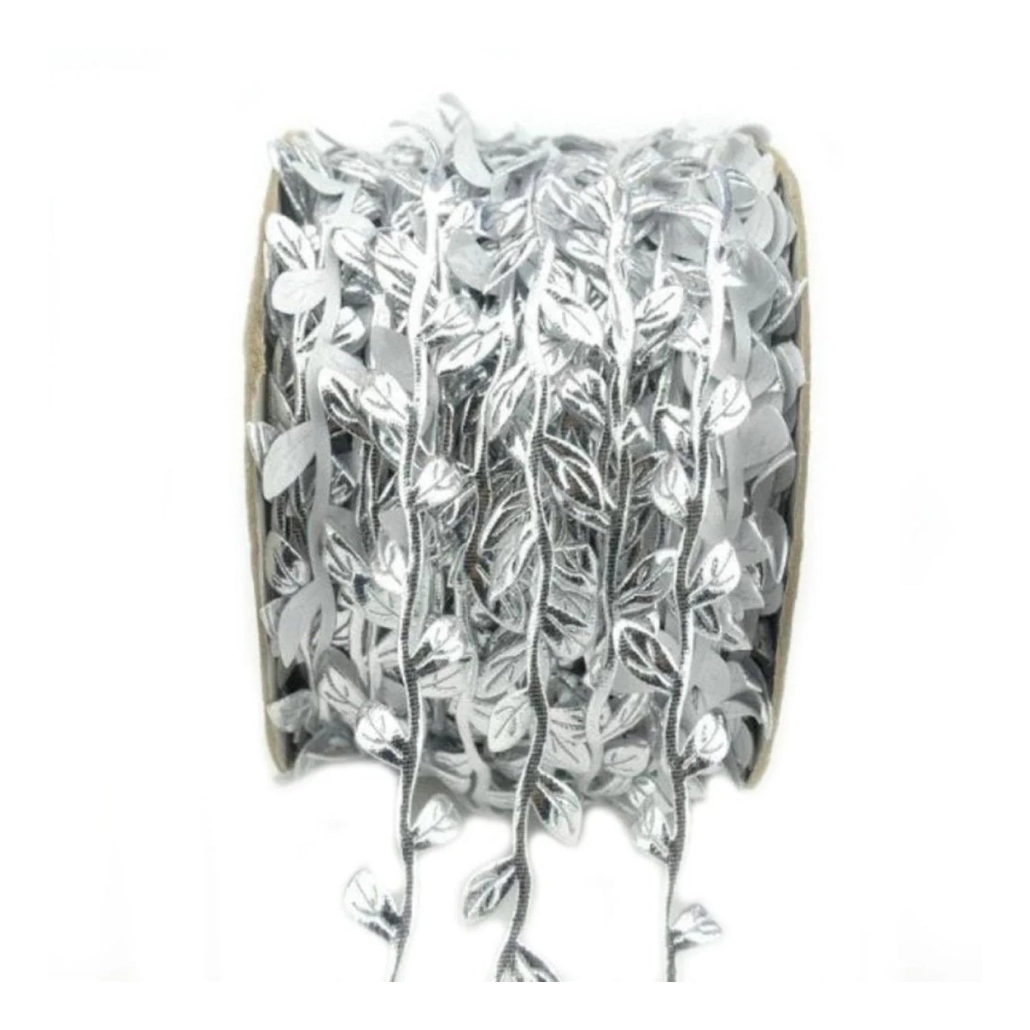 5m/10m Artificial Vine Leaves Wedding Wreath Decorations Rope DIY Craft - 5M Silver - Asia Sell