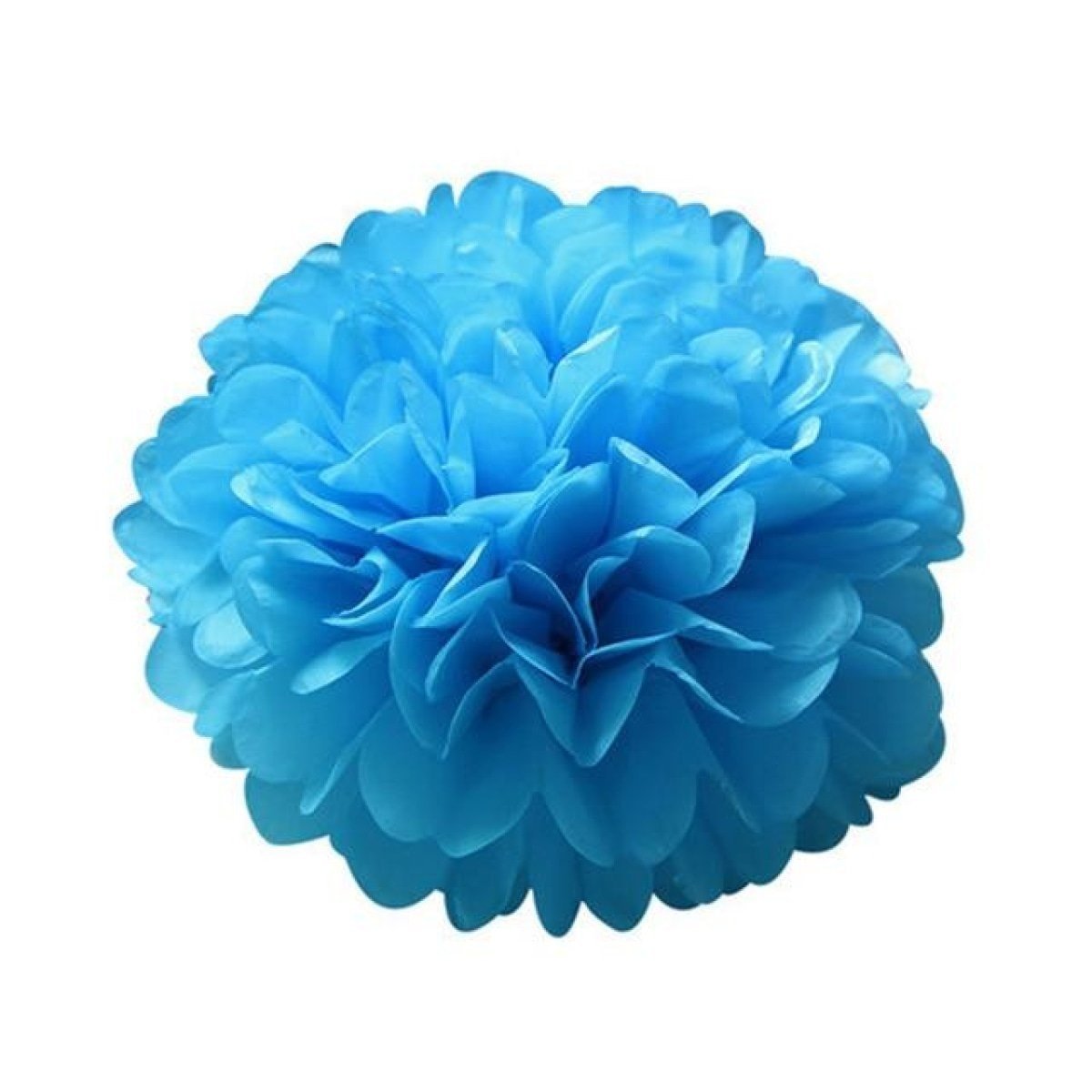 5pcs 6"-10" Tissue Paper Pompoms Wedding Baby Shower Birthday Party Pom Poms Toy - Blue 10cm 4inch - Asia Sell