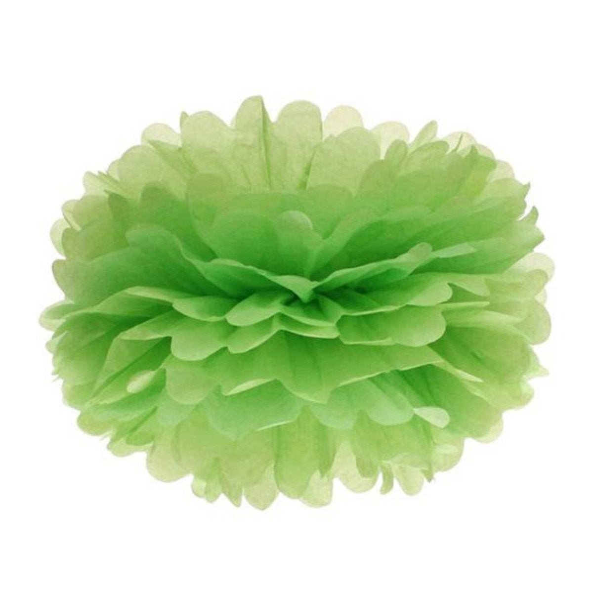 5pcs 6"-10" Tissue Paper Pompoms Wedding Baby Shower Birthday Party Pom Poms Toy - Grass green 10cm 4inch - Asia Sell