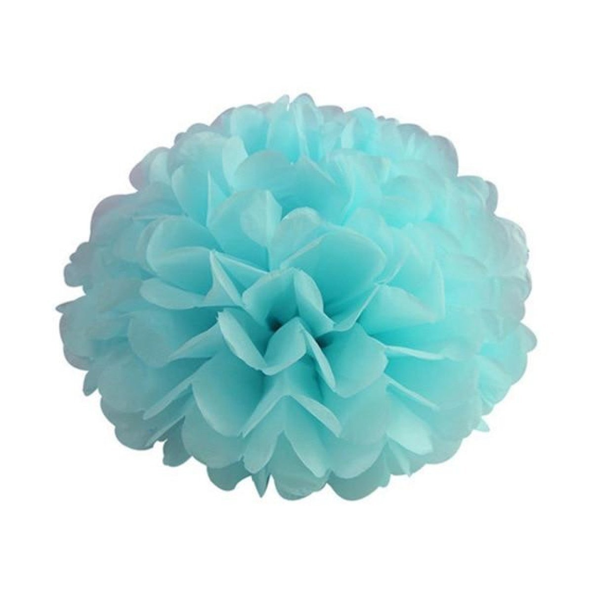 5pcs 6"-10" Tissue Paper Pompoms Wedding Baby Shower Birthday Party Pom Poms Toy - Light blue 10cm 4inch - Asia Sell