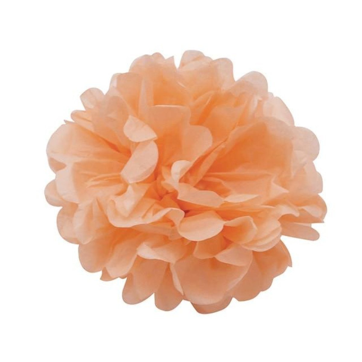 5pcs 6"-10" Tissue Paper Pompoms Wedding Baby Shower Birthday Party Pom Poms Toy - Peach 10cm 4inch - Asia Sell