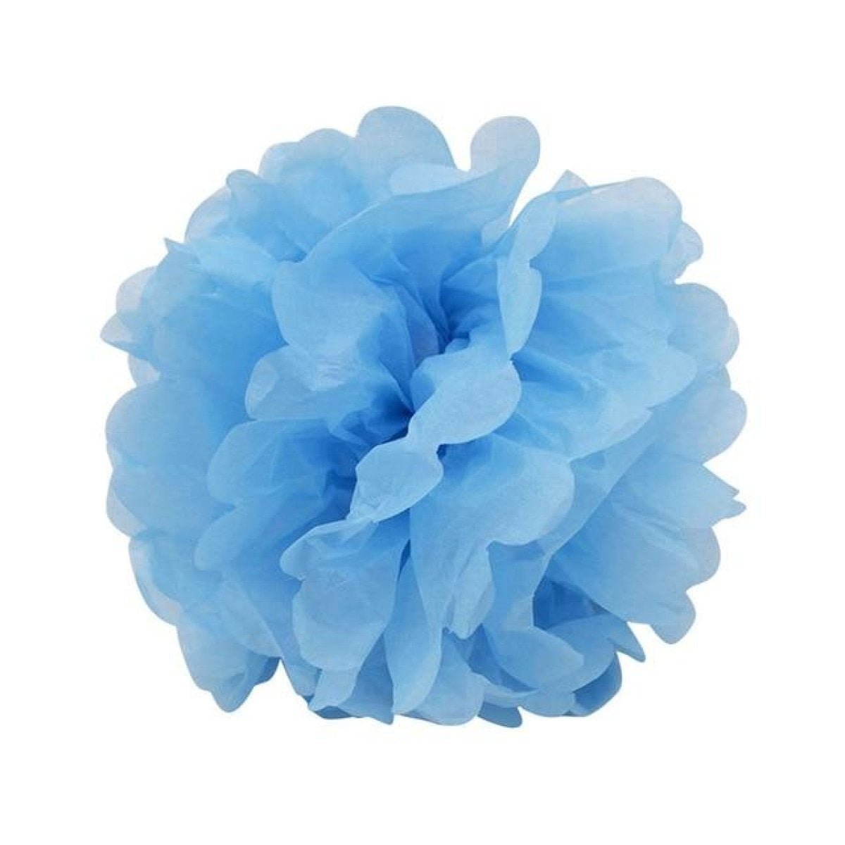 5pcs 6"-10" Tissue Paper Pompoms Wedding Baby Shower Birthday Party Pom Poms Toy - Sky blue 10cm 4inch - Asia Sell