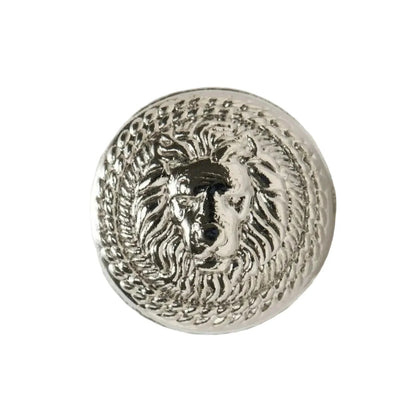 5pcs Lion Brooch for Jacket Blazer Uniform Sport Coat Clothing 11.5-25mm Metal - Lion Black 15mm - Asia Sell