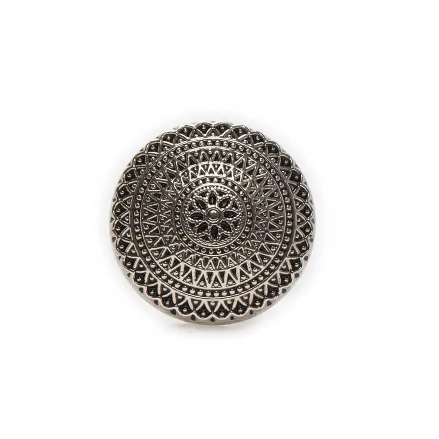 5pcs Lion Brooch for Jacket Blazer Uniform Sport Coat Clothing 11.5-25mm Metal - Retro Ancient Silver 20mm - Asia Sell