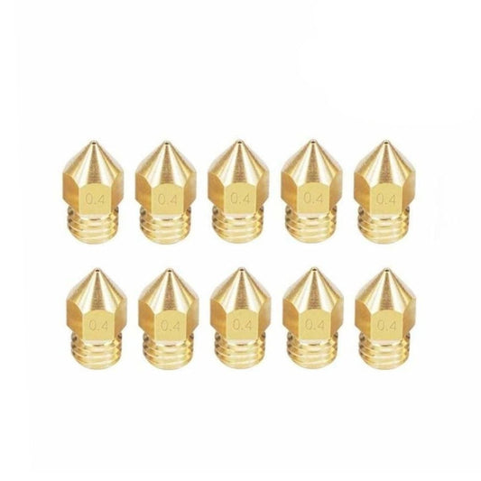 5pcs Mk8 1.75mm Brass 3D Printer Nozzle 0.2/0.3/0.4/0.5/0.6/0.8/1.0 mm Copper - 0.2mm 1.75mm - Asia Sell