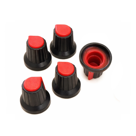 5pcs Plastic Potentiometer Knob for Rotary Taper Potentiometer Hole 6mm - Asia Sell