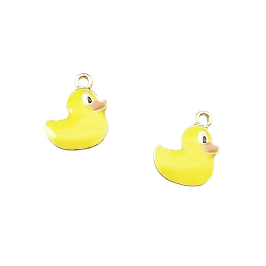 5pcs Yellow Duck Enamel Charms Pendants For Making Handmade DIY Jewellery Accessories | Main Image | Asia Sell