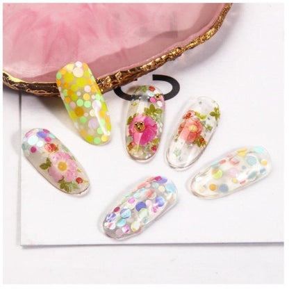 6 Bags Mixed Nail Glitter Powder Sequins Colourful Nail Flakes 10g - 1 - Asia Sell