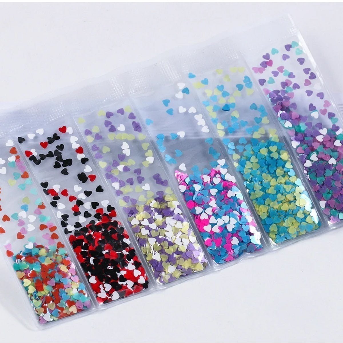 6 Bags Mixed Nail Glitter Powder Sequins Colourful Nail Flakes 10g - 4 - Asia Sell
