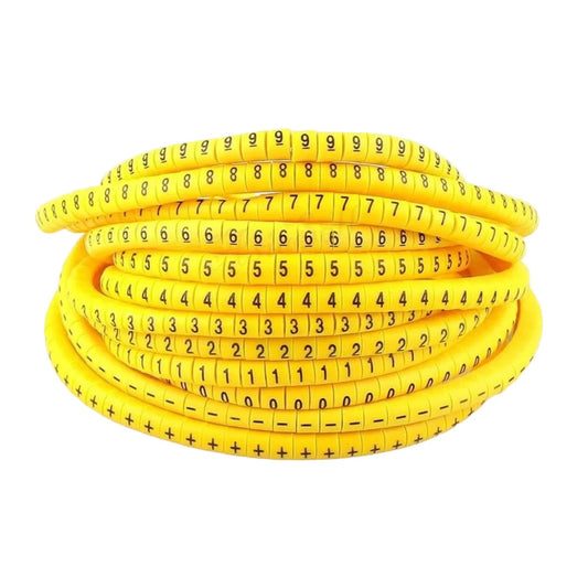 600pcs Cable Labels Tags Markers Numbers Indicators EC-0 Plus Minus Up to 3.0mm - Asia Sell
