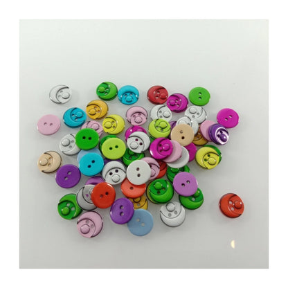 60pcs 15mm Mixed Colour Resin Buttons Cartoon Children's Apparel Sewing Accessories DIY Crafts Scrapbooking - - Asia Sell