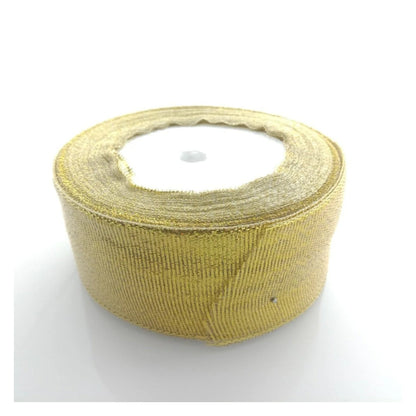 6mm-50mm Gold Silver Ribbon 22m Wedding Christmas Decoration Gift Wrapping Craft - Gold 40mm - Asia Sell