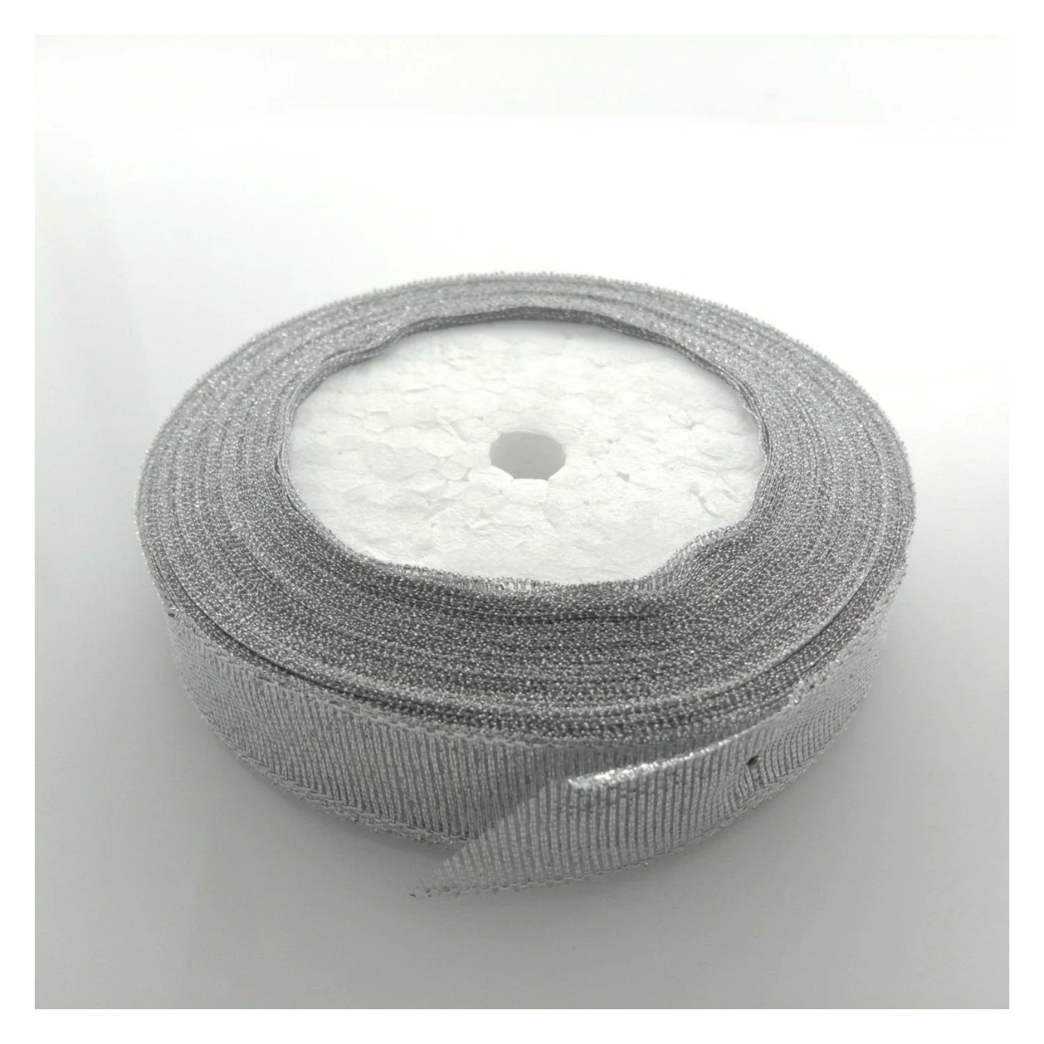 6mm-50mm Gold Silver Ribbon 22m Wedding Christmas Decoration Gift Wrapping Craft - Silver 15mm - Asia Sell