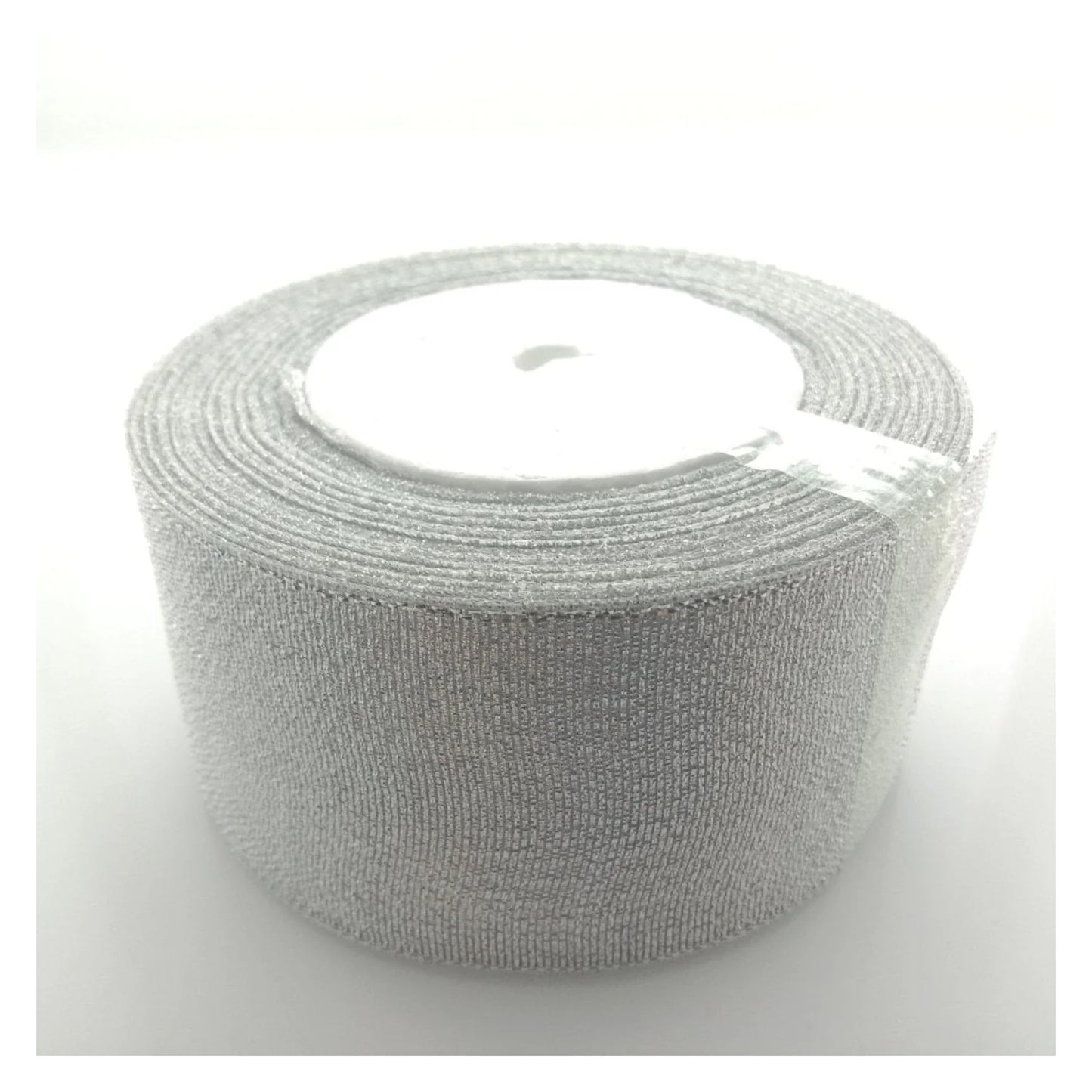 6mm-50mm Gold Silver Ribbon 22m Wedding Christmas Decoration Gift Wrapping Craft - Silver 50mm - Asia Sell