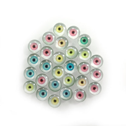 6mm 8mm 10mm 20mm Dolls Glass Human Eyes DIY Eyes Animal Dome Cabochons Flatback - 28pcs 10mm - Asia Sell